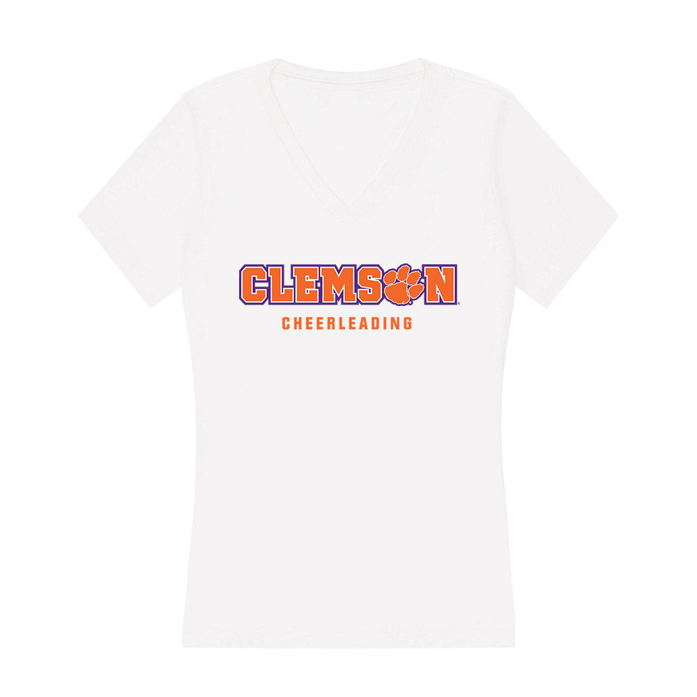 Clemson - NCAA Cheerleading : Jackson Chamberlain - Women's V-Neck T-Shirt-0