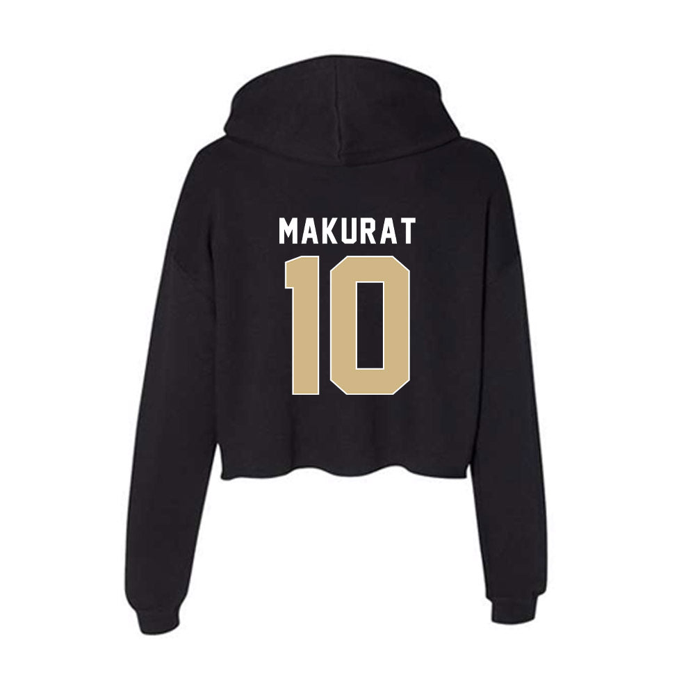 FSU - NCAA Women's Basketball : Agata Makurat - Women's Crop Fleece Hooded Sweatshirt-1
