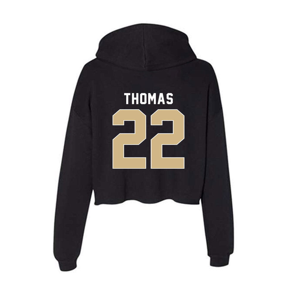 FSU - NCAA Football : Zae Thomas - Women's Crop Fleece Hoodie-1