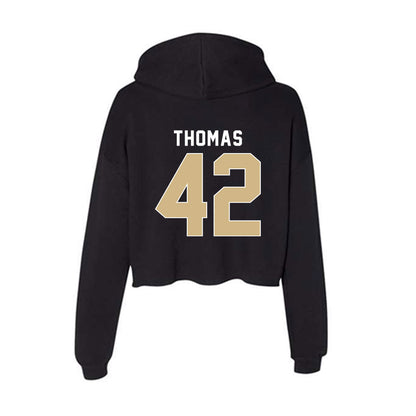 FSU - NCAA Football : Chris Thomas - Women's Crop Fleece Hoodie-1