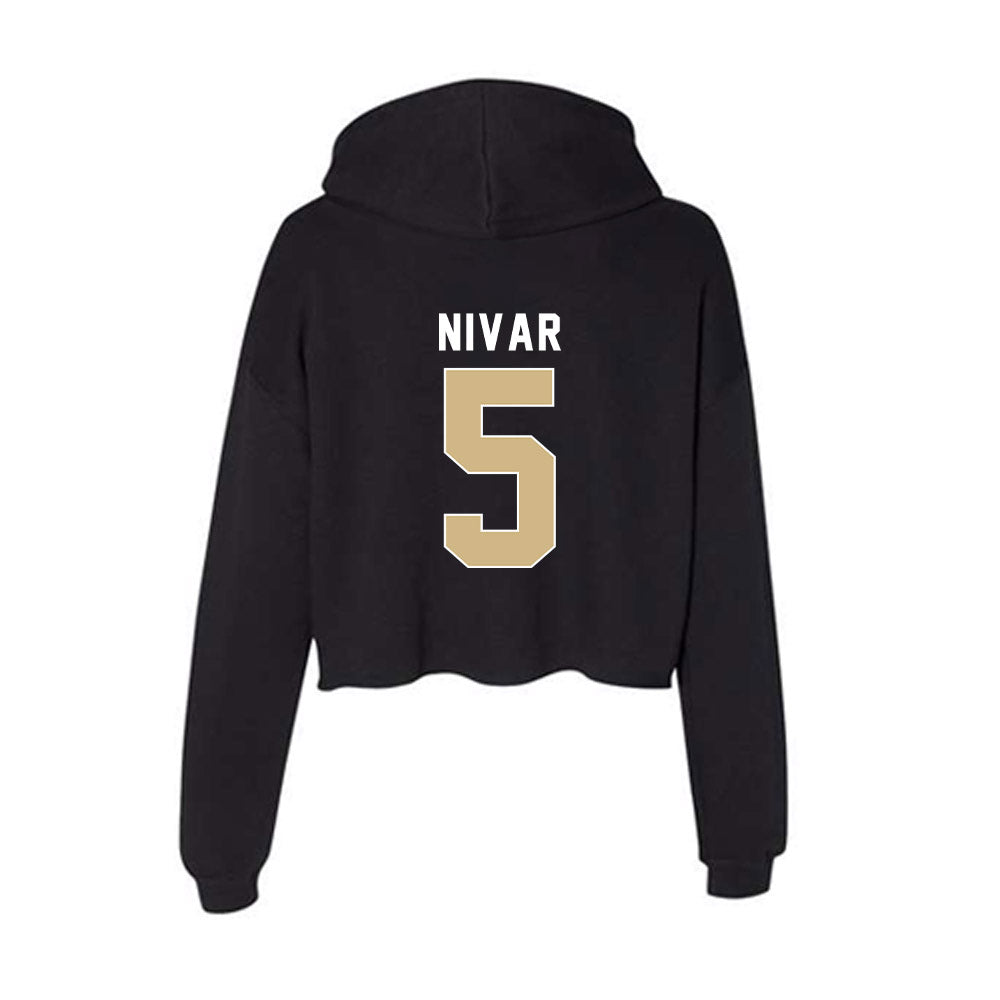 FSU - NCAA Women's Basketball : Jasmine Nivar - Women's Crop Fleece Hooded Sweatshirt-1