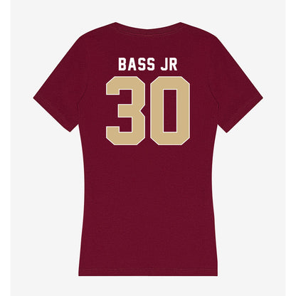 FSU - NCAA Men's Basketball : Brandon Bass Jr - Women's V-Neck T-Shirt-1