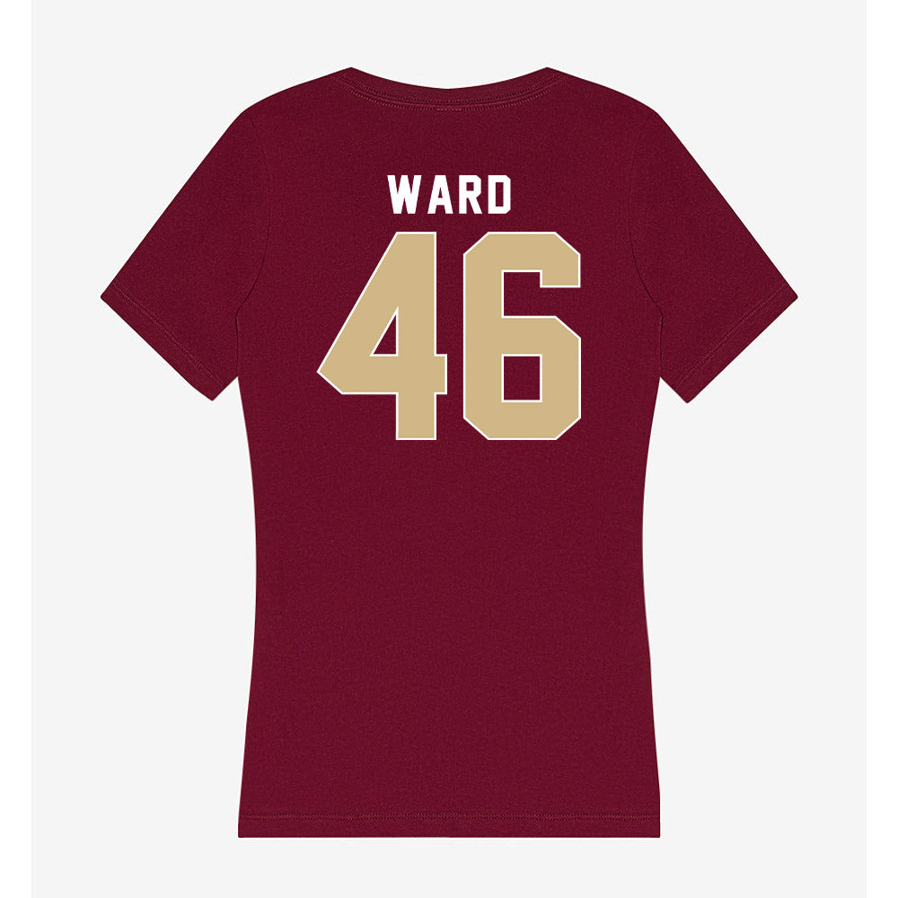 FSU - NCAA Women's Lacrosse : Julia Ward - Women's V-Neck T-Shirt-1