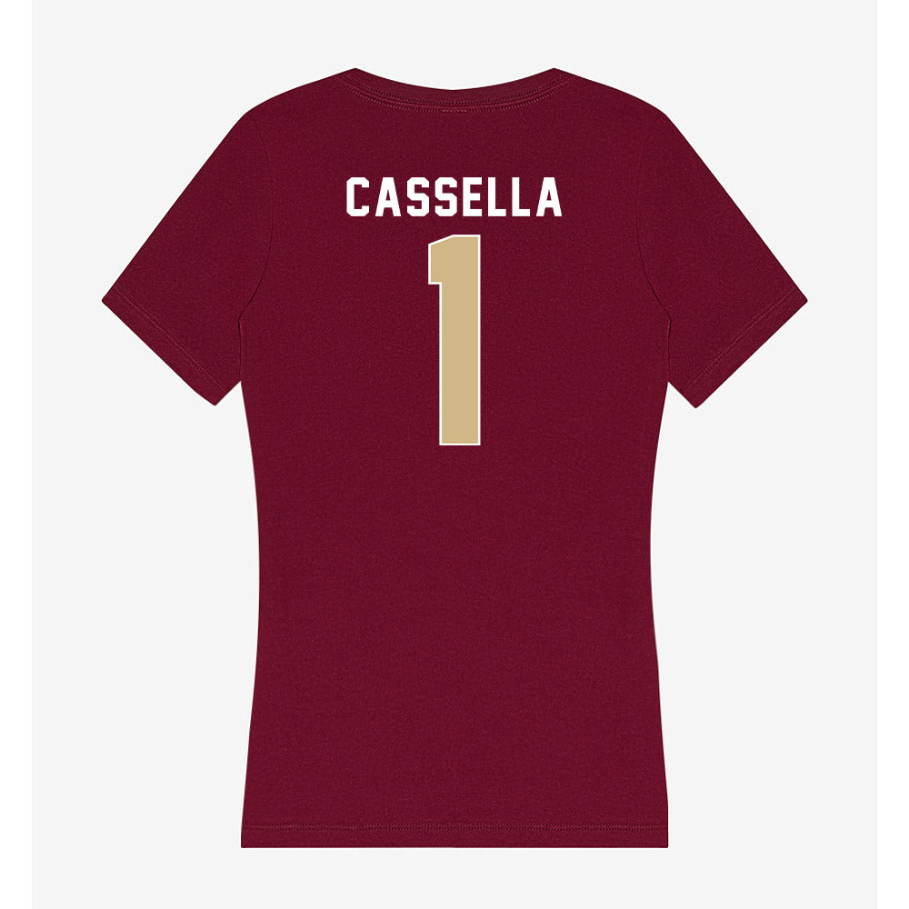 FSU - NCAA Women's Lacrosse : Sienna Cassella - Women's V-Neck T-Shirt-1