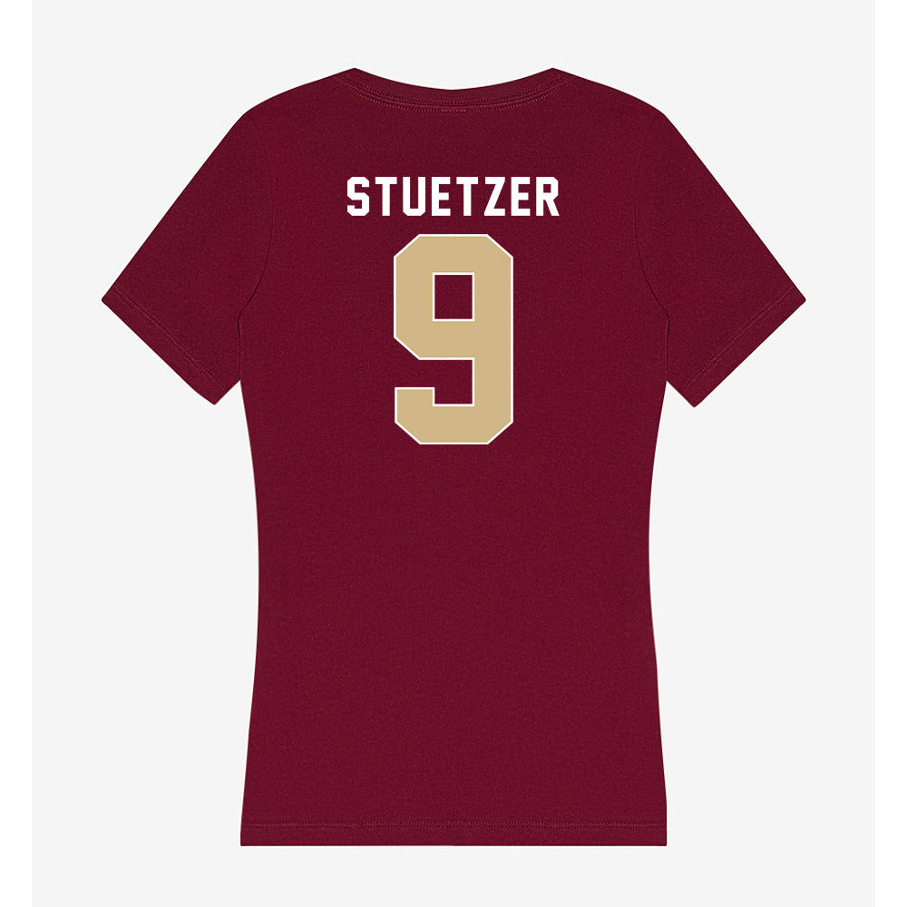 FSU - NCAA Baseball : John Stuetzer - Women's V-Neck T-Shirt-1