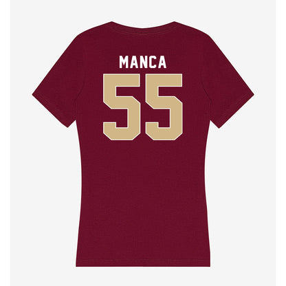 FSU - NCAA Baseball : Payton Manca - Women's V-Neck T-Shirt-1