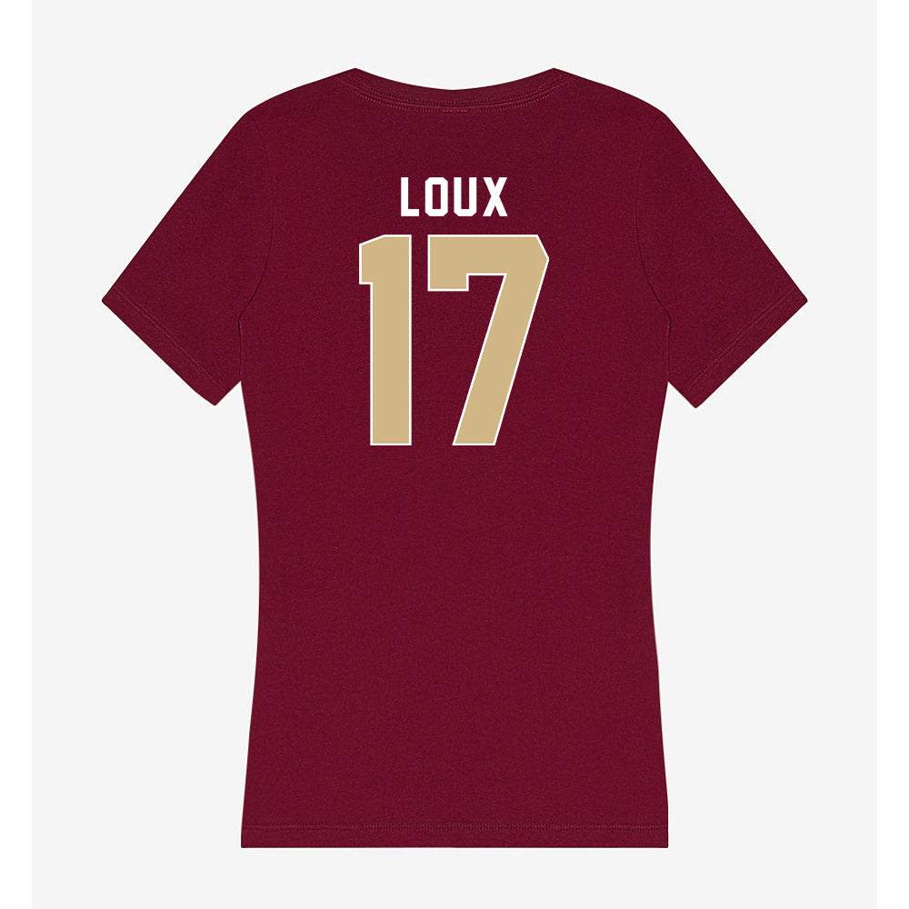 FSU - NCAA Women's Basketball : Kennedy Loux - Women's V-Neck T-Shirt-1