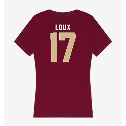 FSU - NCAA Women's Basketball : Kennedy Loux - Women's V-Neck T-Shirt-1