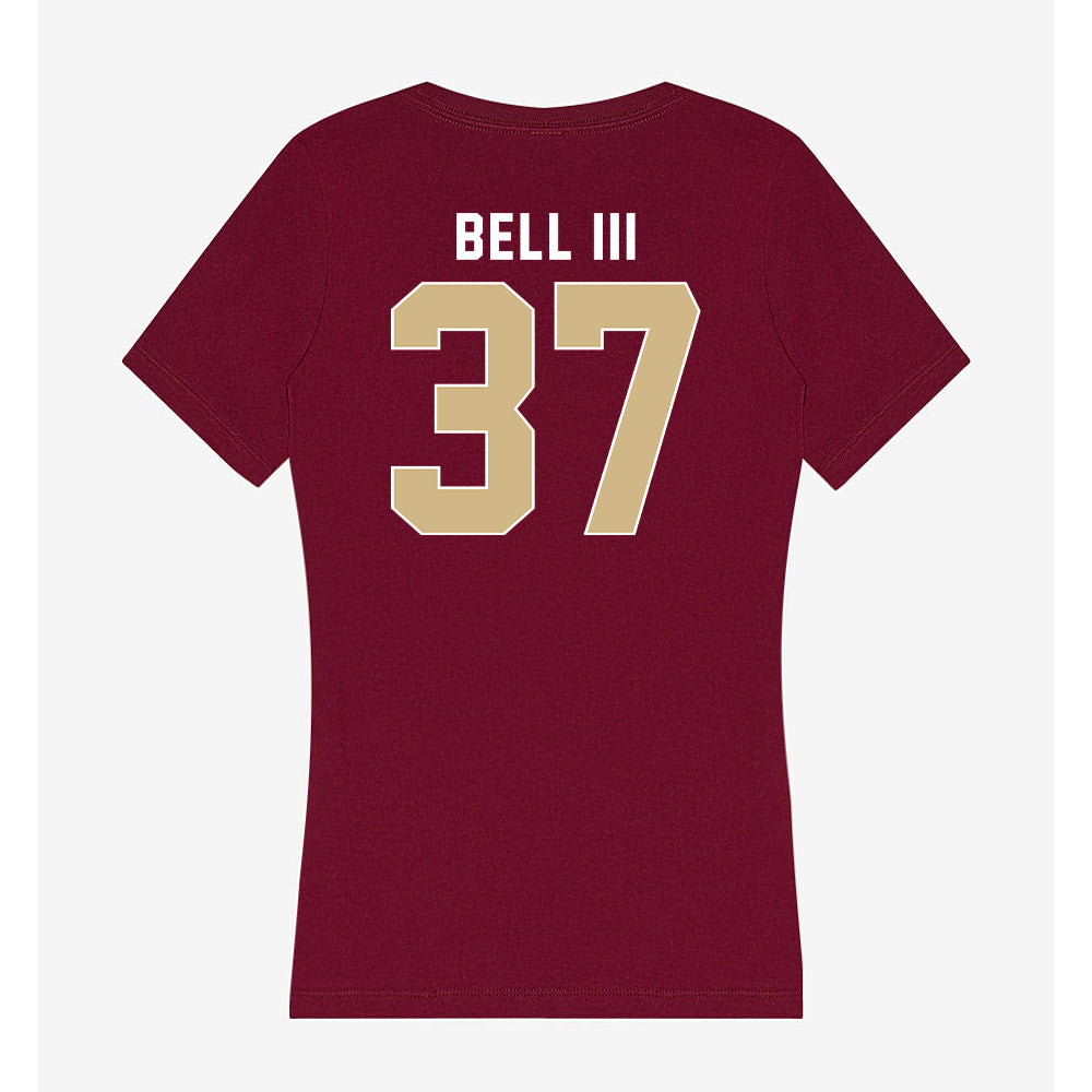 FSU - NCAA Football : Tre Bell III - Women's V-Neck T-Shirt-1