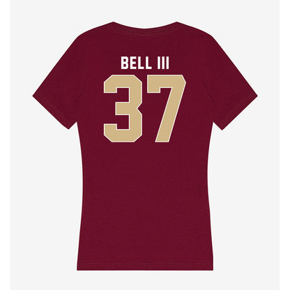 FSU - NCAA Football : Tre Bell III - Women's V-Neck T-Shirt-1