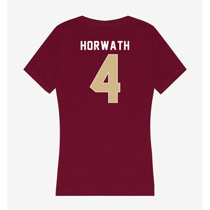 FSU - NCAA Beach Volleyball : Jess Horwath - Women's V-Neck T-Shirt-1
