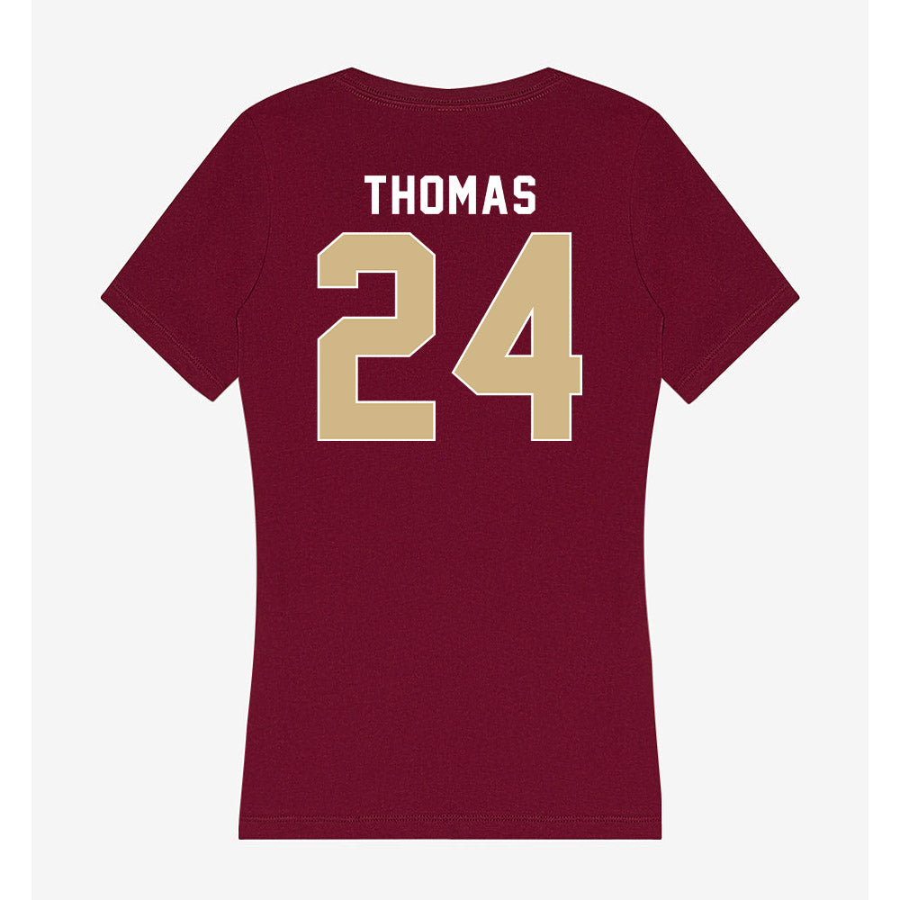 FSU - NCAA Football : Amari Thomas - Women's V-Neck T-Shirt-1