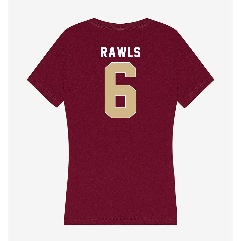 FSU - NCAA Football : Ja'Bril Rawls - Women's V-Neck T-Shirt-1