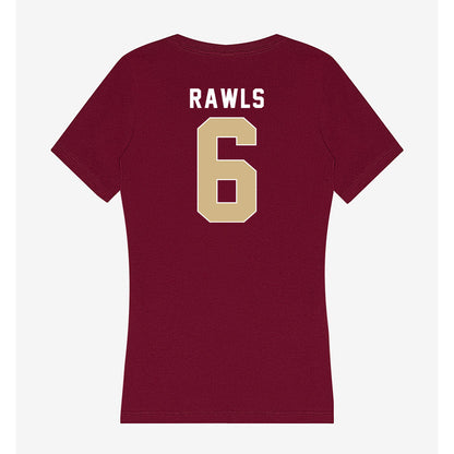 FSU - NCAA Football : Ja'Bril Rawls - Women's V-Neck T-Shirt-1