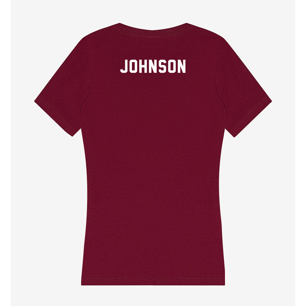 FSU - NCAA Men's Track & Field : Joshua Johnson - Women's V-Neck T-Shirt-1