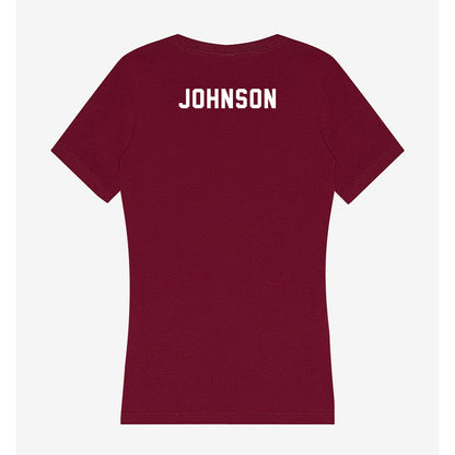 FSU - NCAA Men's Track & Field : Joshua Johnson - Women's V-Neck T-Shirt-1