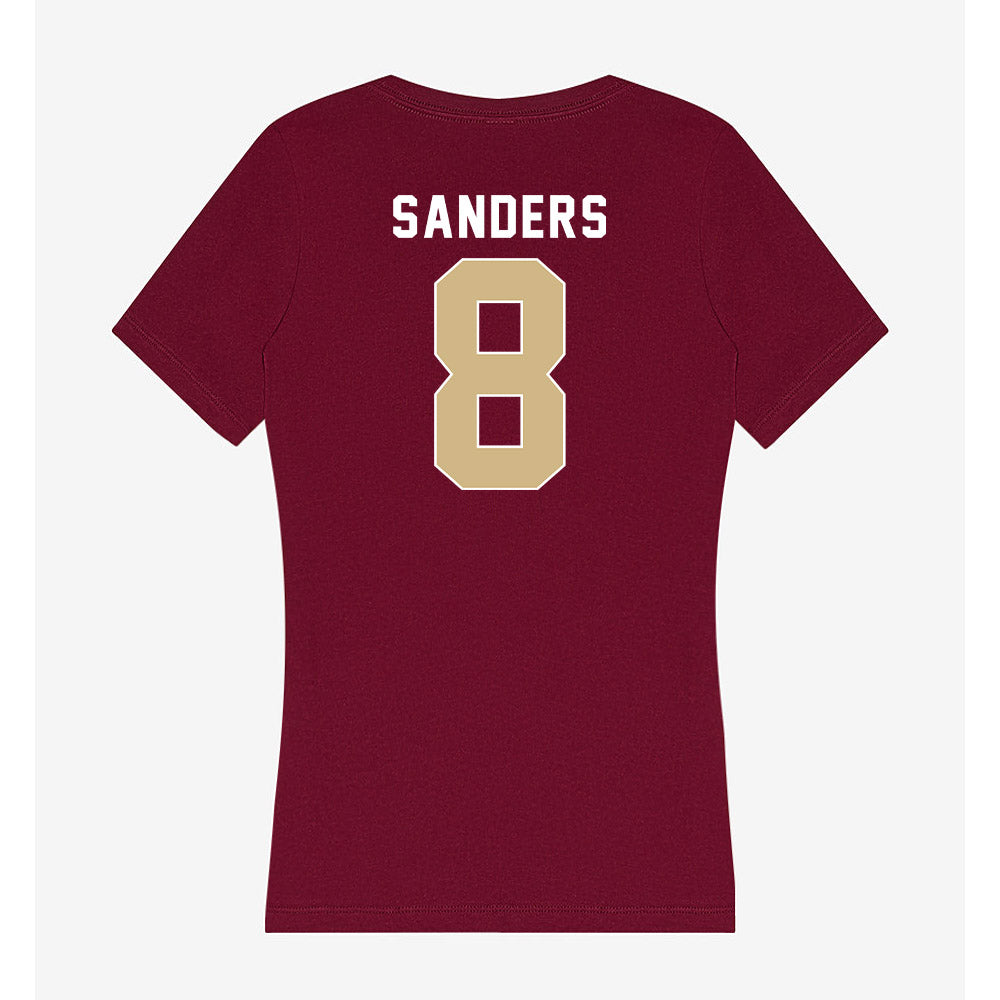 FSU - NCAA Women's Lacrosse : Marleigh Sanders - Women's V-Neck T-Shirt-1
