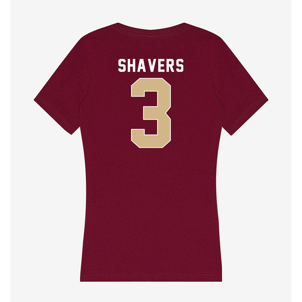 FSU - NCAA Women's Basketball : Jasmine Shavers - Women's V-Neck T-Shirt-1