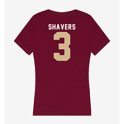 FSU - NCAA Women's Basketball : Jasmine Shavers - Women's V-Neck T-Shirt-1