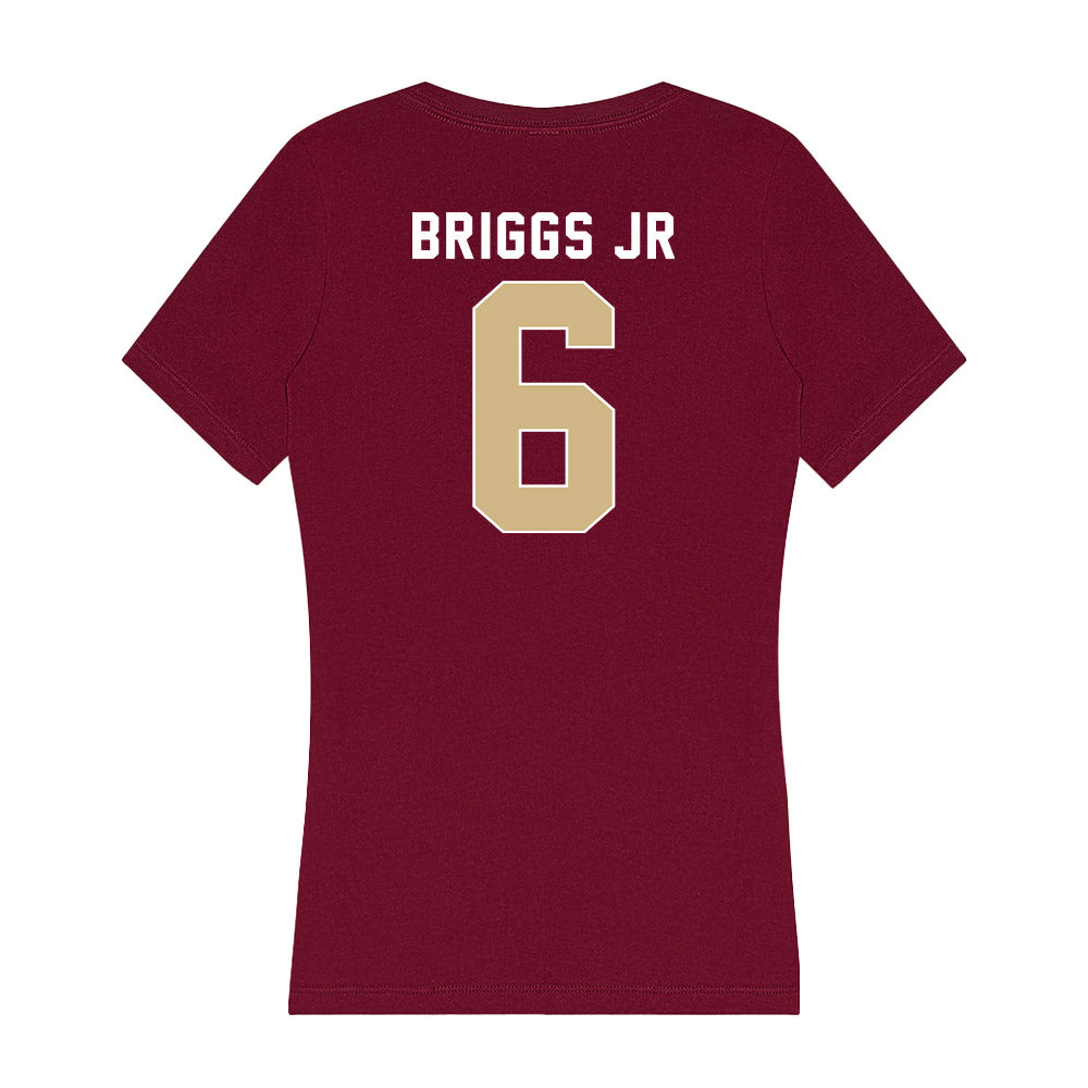 FSU - NCAA Football : Dennis Briggs Jr - Women's V-Neck T-Shirt-1