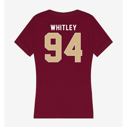 FSU - NCAA Football : Franklin Whitley - Women's V-Neck T-Shirt-1