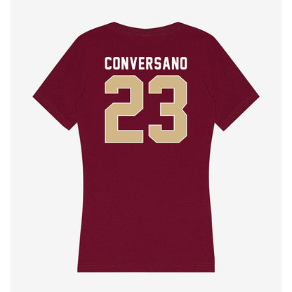 FSU - NCAA Women's Lacrosse : Mackenzie Conversano - Women's V-Neck T-Shirt-1