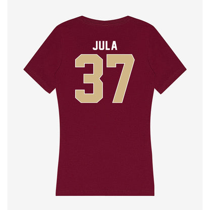 FSU - NCAA Football : Carter Jula - Women's V-Neck T-Shirt-1