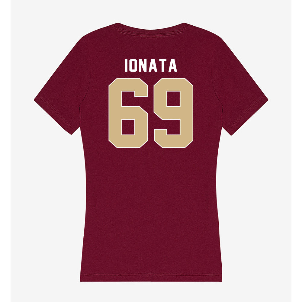 FSU - NCAA Football : Mike Ionata - Women's V-Neck T-Shirt-1