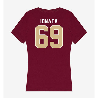 FSU - NCAA Football : Mike Ionata - Women's V-Neck T-Shirt-1