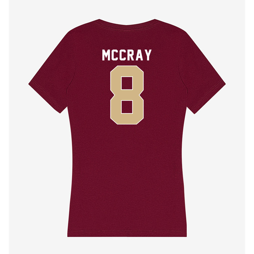 FSU - NCAA Football : Deante McCray - Women's V-Neck T-Shirt-1