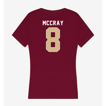FSU - NCAA Football : Deante McCray - Women's V-Neck T-Shirt-1