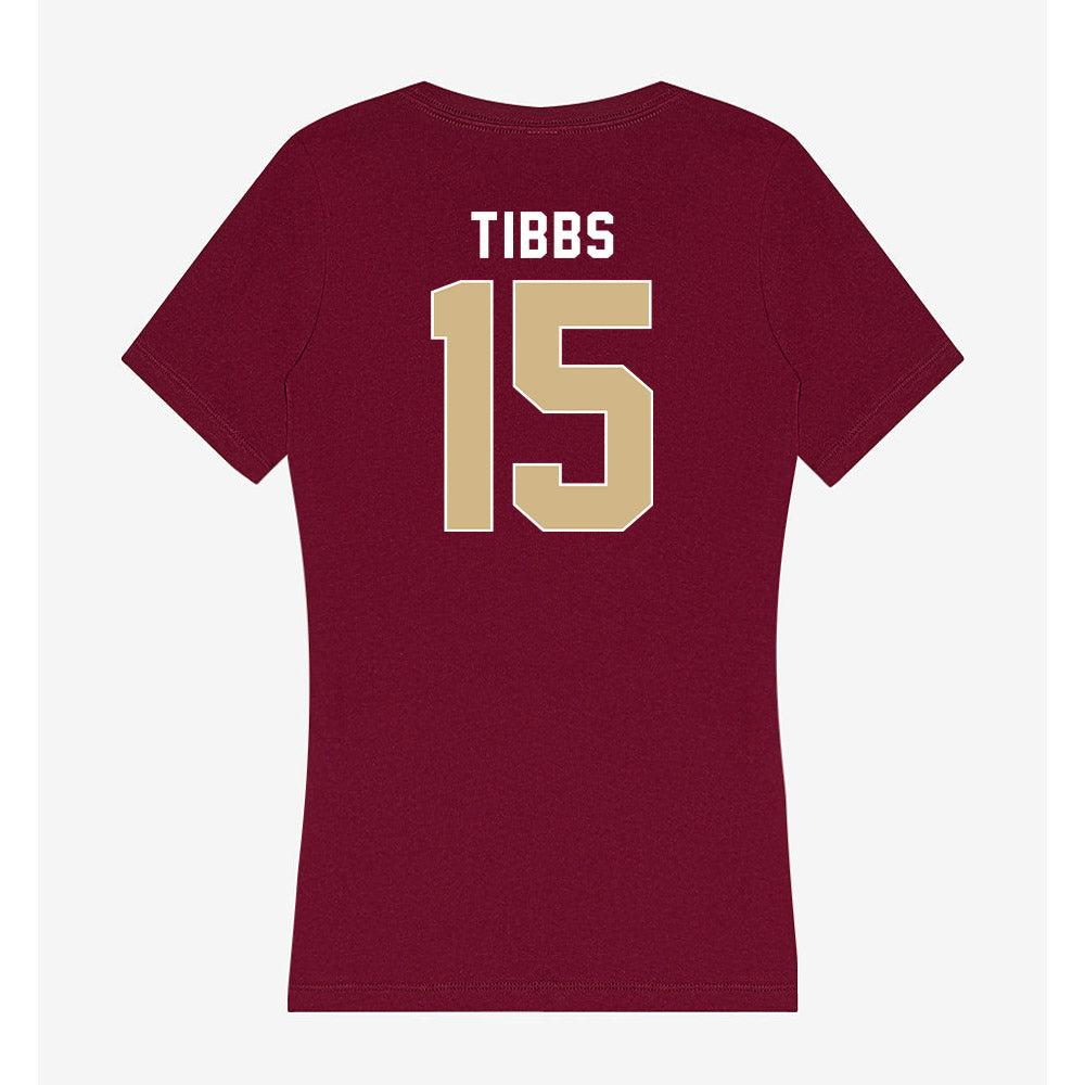 FSU - NCAA Women's Lacrosse : Mary Tibbs - Women's V-Neck T-Shirt-1