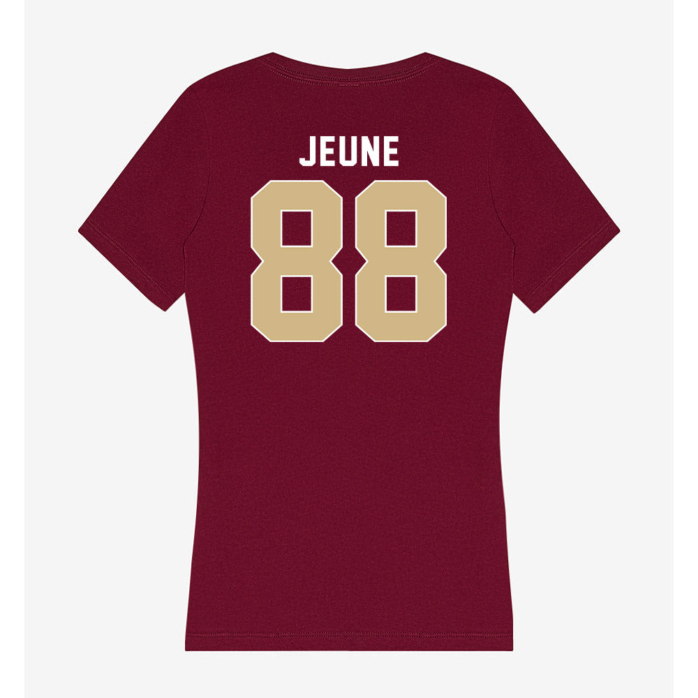 FSU - NCAA Football : Keenen Jeune - Women's V-Neck T-Shirt-1