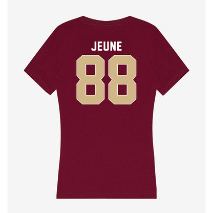 FSU - NCAA Football : Keenen Jeune - Women's V-Neck T-Shirt-1