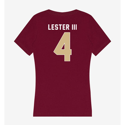 FSU - NCAA Football : Charles Lester III - Women's V-Neck T-Shirt-1