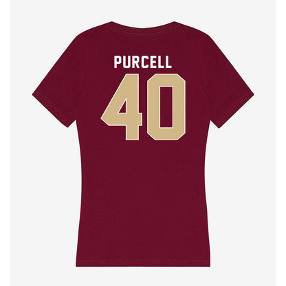 FSU - NCAA Baseball : Brodie Purcell - Women's V-Neck T-Shirt-1