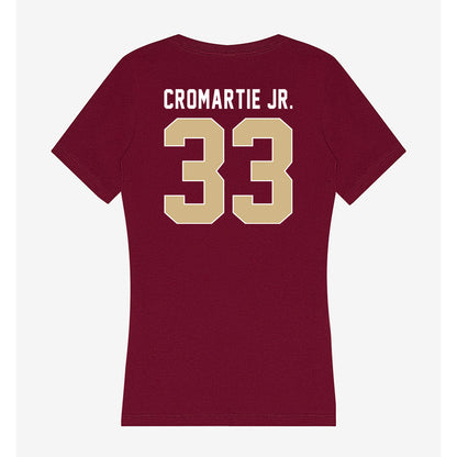 FSU - NCAA Football : Antonio Cromartie Jr. - Women's V-Neck T-Shirt-1