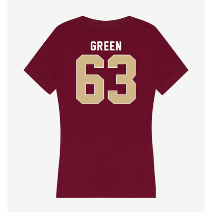 FSU - NCAA Football : Jakobe Green - Women's V-Neck T-Shirt-1