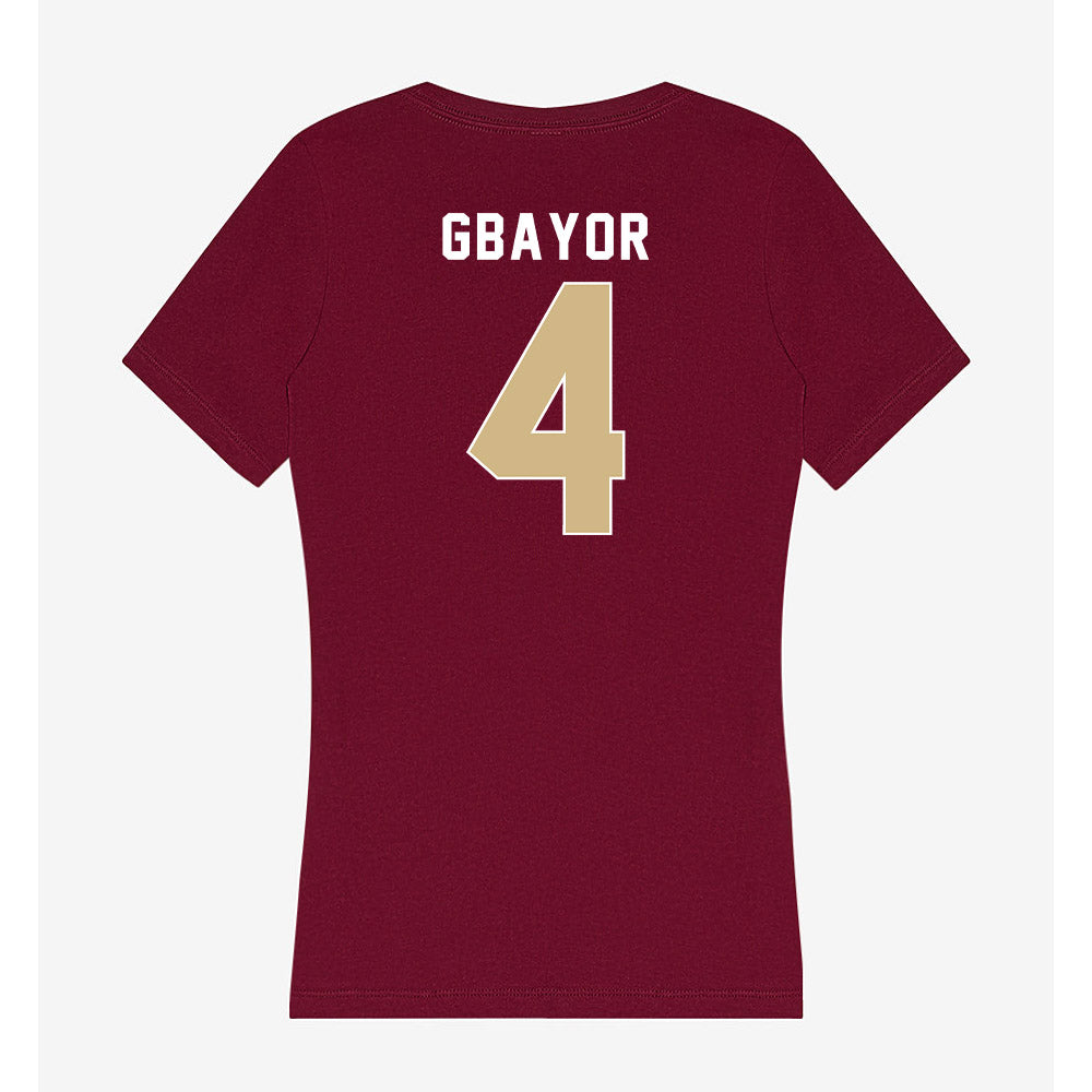 FSU - NCAA Football : Mikai Gbayor - Women's V-Neck T-Shirt-1