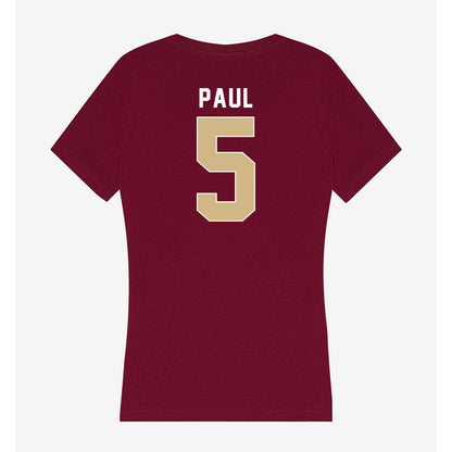 FSU - NCAA Men's Basketball : Collin Paul - Women's V-Neck T-Shirt-1
