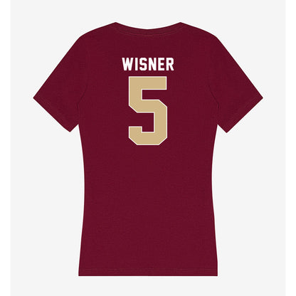 FSU - NCAA Football : Tre Wisner - Women's V-Neck T-Shirt-1