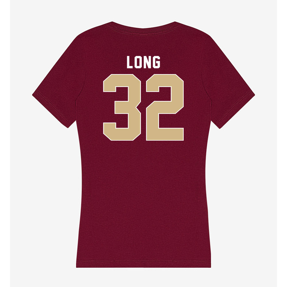 FSU - NCAA Women's Lacrosse : Brooke Long - Women's V-Neck T-Shirt-1