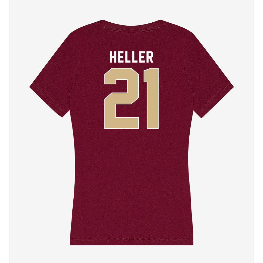 FSU - NCAA Softball : Marin Heller - Women's V-Neck T-Shirt-1