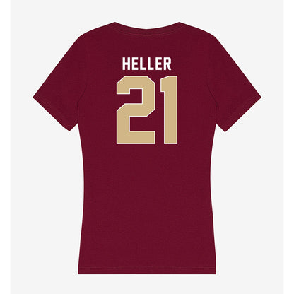 FSU - NCAA Softball : Marin Heller - Women's V-Neck T-Shirt-1