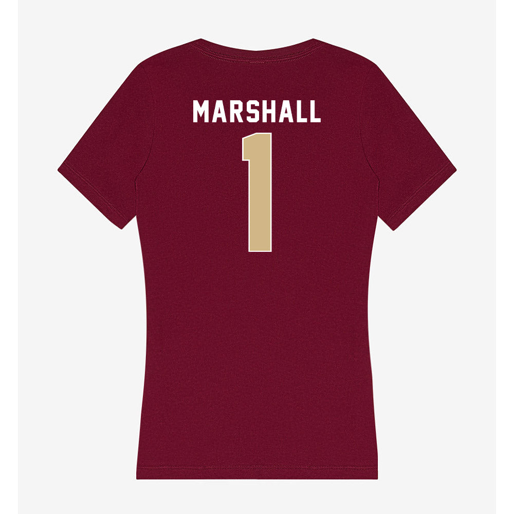 FSU - NCAA Football : Malachi Marshall - Women's V-Neck T-Shirt-1