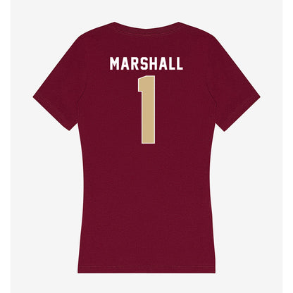 FSU - NCAA Football : Malachi Marshall - Women's V-Neck T-Shirt-1