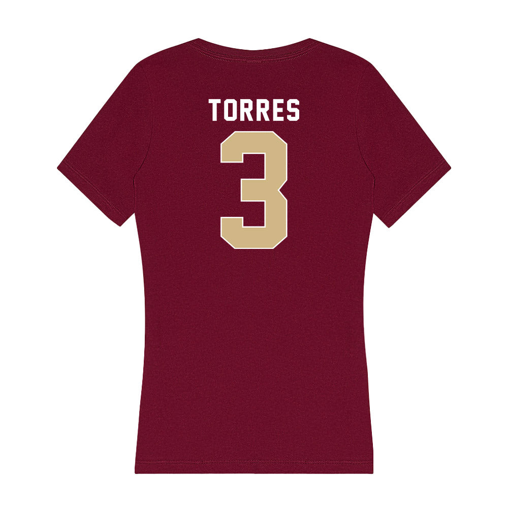 FSU - NCAA Softball : Isabella Torres - Women's V-Neck T-Shirt-1