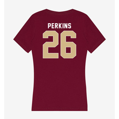FSU - NCAA Women's Lacrosse : Brynn Perkins - Women's V-Neck T-Shirt-1