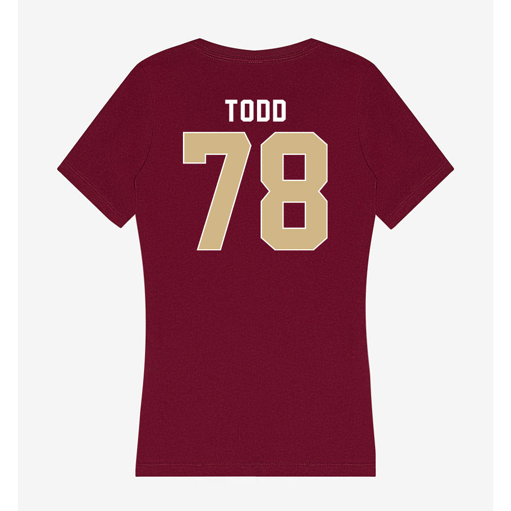FSU - NCAA Football : Jayden Todd - Women's V-Neck T-Shirt-1