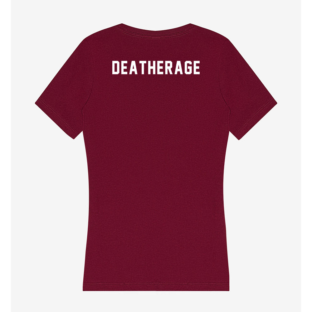 FSU - NCAA Women's Tennis : Mary Boyce Deatherage - Women's V-Neck T-Shirt-1